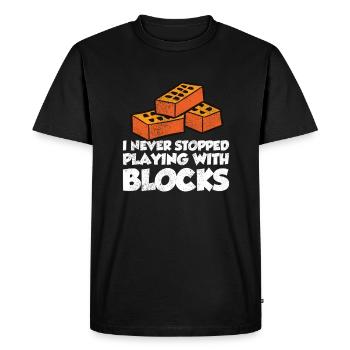 Bricklayer Profession Gift Idea Mason Gift Mason Mason - Men's Premium Organic T-Shirt - black - Front - Nico (187cm)