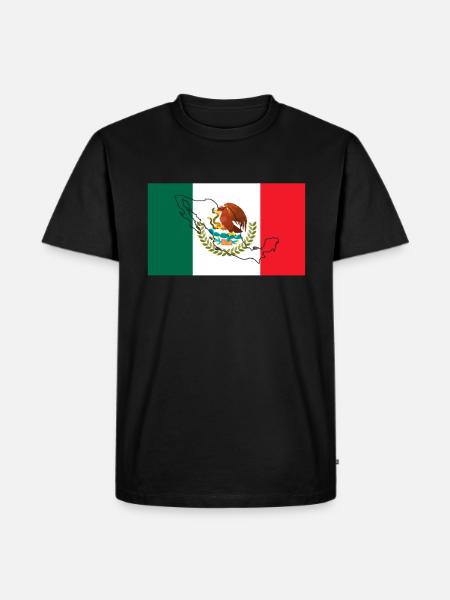 Mexico Flag - Men's Premium Organic T-Shirt - black