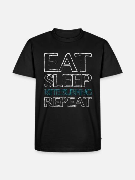 Nourriture Sleep Kiting - T-shirt Premium bio Homme - noir