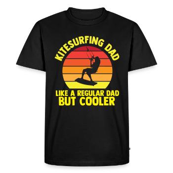 Kite Kitesurf Kiteboard - Men's Premium Organic T-Shirt - black - Front - Nico (187cm)