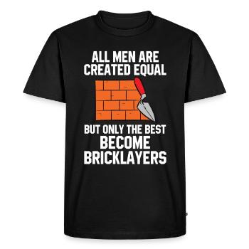 Mason's Work Saying - Men's Premium Organic T-Shirt - black - Front - Nico (187cm)