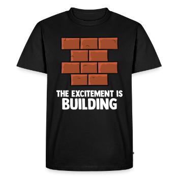 Mason's Work Saying - Men's Premium Organic T-Shirt - black - Front - Nico (187cm)