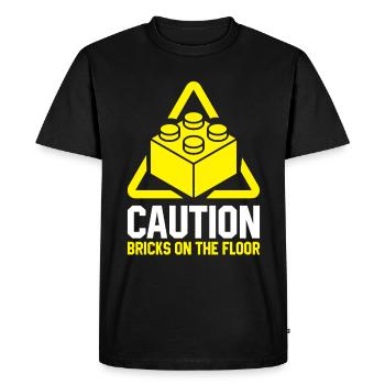 Pierres de serrage Blocs de construction Blocs de construction Kita Cadeau - T-shirt Premium bio Homme - noir - Devant - Nico (187cm)