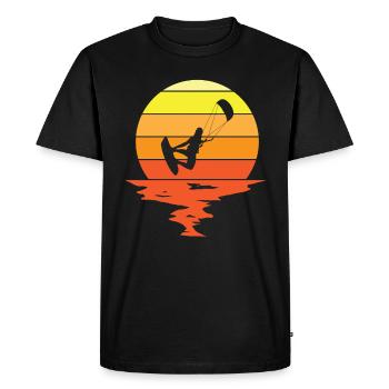 Kitesurfer Kitesurfing Kiteboard Kiter Kiten Bar - Men's Premium Organic T-Shirt - black - Front - Nico (187cm)