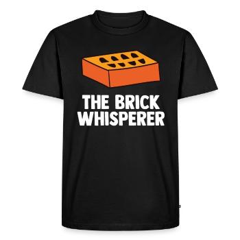 Maurer Maurermeister Mauerwerk Bricklayer Mason - Men's Premium Organic T-Shirt - black - Front - Nico (187cm)