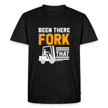 Chariot élévateur Élévateur Élévateur Entrepôt - T-shirt Premium bio Homme - noir - Devant - Nico (187cm)