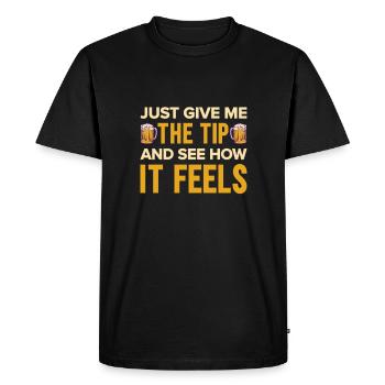 Barman Cadeau Mixologue Dire Bar - T-shirt Premium bio Homme - noir - Devant - Nico (187cm)