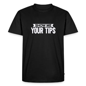 Barman Gift Mixologist Saying Bar - T-shirt Premium bio Homme - noir - Devant - Nico (187cm)