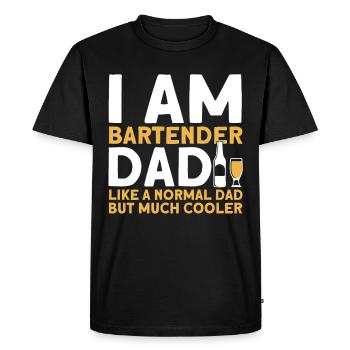Barman Gift Mixologist Saying Bar - T-shirt Premium bio Homme - noir - Devant - Nico (187cm)