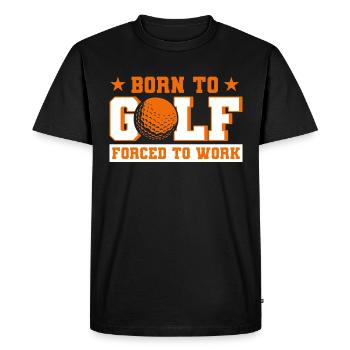 Cadeau de golf pour les golfeurs - T-shirt Premium bio Homme - noir - Devant - Nico (187cm)