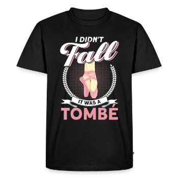 Ballet ballerina dancer ballet - Men's Premium Organic T-Shirt - black - Front - Nico (187cm)