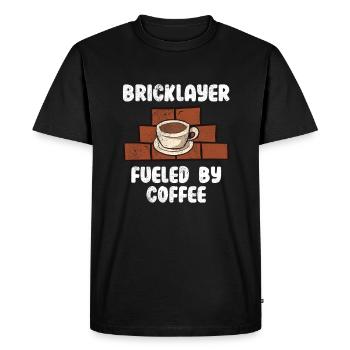 Bricklayer - Men's Premium Organic T-Shirt - black - Front - Nico (187cm)