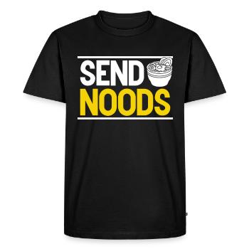 Ramen Noodle Lover Chopsticks Japanese Noodle - Men's Premium Organic T-Shirt - black - Front - Nico (187cm)