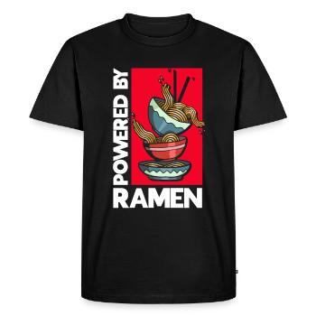 Ramen Noodle Lovers Chopsticks Japanese Noodle - Men's Premium Organic T-Shirt - black - Front - Nico (187cm)