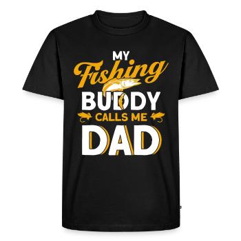 Cadeau de pêche Pêche Pêcheur Drôle De Pêcheur - T-shirt Premium bio Homme - noir - Devant - Nico (187cm)