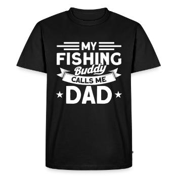 Cadeau de pêche Pêche Pêcheur Drôle De Pêcheur - T-shirt Premium bio Homme - noir - Devant - Nico (187cm)