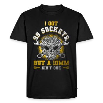 Cadeau de garage mécanicien pour mécanicien - T-shirt Premium bio Homme - noir - Devant - Nico (187cm)