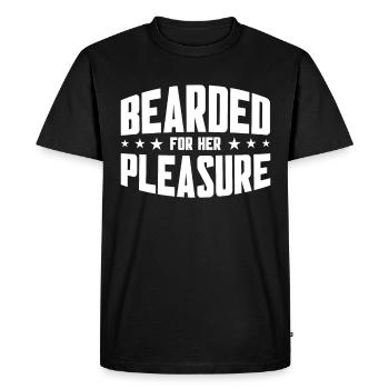 Barbes Dire Barbe Drôle Barbe Cadeau Barbe - T-shirt Premium bio Homme - noir - Devant - Nico (187cm)