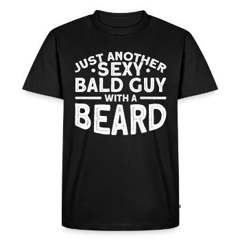 Barbes Dire Barbe Drôle Barbe Cadeau Barbe - T-shirt Premium bio Homme - noir - Devant - Nico (187cm)