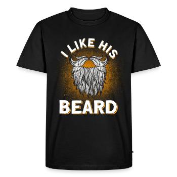 Barbes Dire Barbe Drôle Barbe Cadeau Barbe - T-shirt Premium bio Homme - noir - Devant - Nico (187cm)