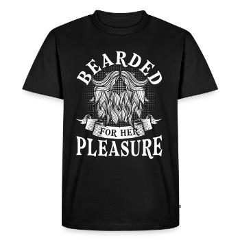 Barbes Dire Barbe Drôle Barbe Cadeau Barbe - T-shirt Premium bio Homme - noir - Devant - Nico (187cm)