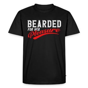 Barbes Dire Barbe Drôle Barbe Cadeau Barbe - T-shirt Premium bio Homme - noir - Devant - Nico (187cm)