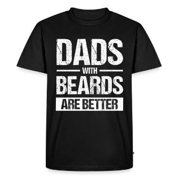 Barbes Dire Barbe Drôle Barbe Cadeau Barbe - T-shirt Premium bio Homme - noir - Devant - Nico (187cm)