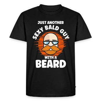 Barbes Dire Barbe Drôle Barbe Cadeau Barbe - T-shirt Premium bio Homme - noir - Devant - Nico (187cm)