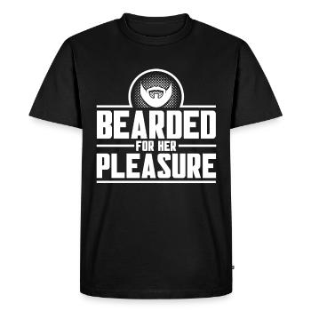 Barbes Dire Barbe Drôle Barbe Cadeau Barbe - T-shirt Premium bio Homme - noir - Devant - Nico (187cm)