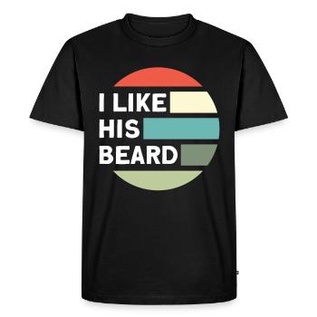Barbes Dire Barbe Drôle Barbe Cadeau Barbe - T-shirt Premium bio Homme - noir - Devant - Nico (187cm)