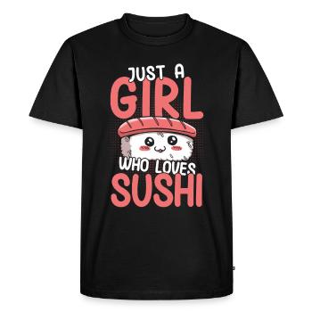 Sushi Cadeau Riz Doux Sushi - T-shirt Premium bio Homme - noir - Devant - Nico (187cm)