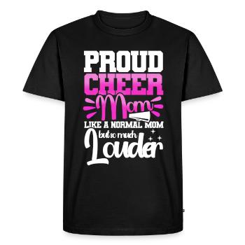 Cheerleading, pom-pom girl, équipe d’encouragement, entraîneur de cheer - T-shirt Premium bio Homme - noir - Devant - Nico (187cm)