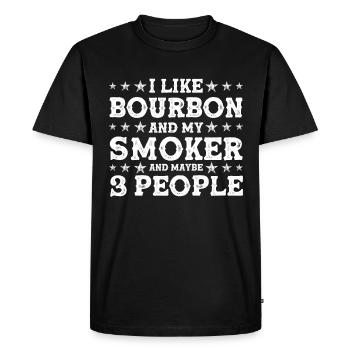 Bbq Grill Meat Lovers Grill Party Food Bbq - Men's Premium Organic T-Shirt - black - Front - Nico (187cm)