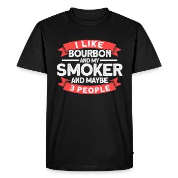 Bbq Grill Meat Lovers Grill Party Food Bbq - Men's Premium Organic T-Shirt - black - Front - Nico (187cm)