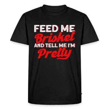 Bbq Grill Meat Lovers Grill Party Food Bbq - Men's Premium Organic T-Shirt - black - Front - Nico (187cm)