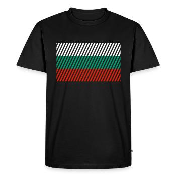 Drapeau bulgare - T-shirt Premium bio Homme - noir - Devant - Nico (187cm)