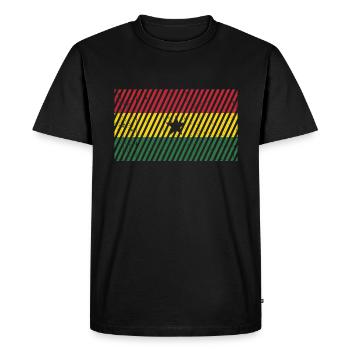 Senegal Flag - Men's Premium Organic T-Shirt - black - Front - Nico (187cm)