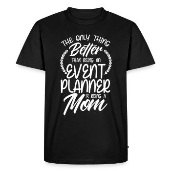 Planificateur d’événements Planificateur de mariage Gestionnaire d’événements - T-shirt Premium bio Homme - noir - Devant - Nico (187cm)