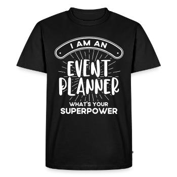 Event Planner Wedding Planner Event Manager - Men's Premium Organic T-Shirt - black - Front - Nico (187cm)