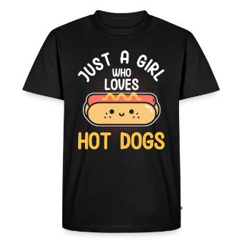 Hotdog Food Lover Hotdogs Contest Hot Dog Seller - T-shirt Premium bio Homme - noir - Devant - Nico (187cm)