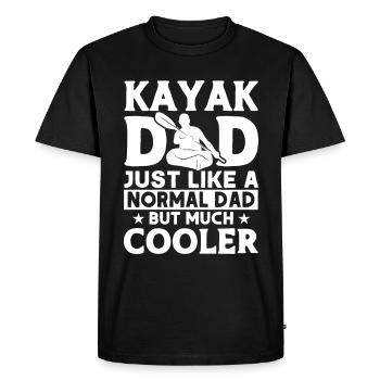 Kayak Kayaker Canoe Outdoor Water Kayaking - Men's Premium Organic T-Shirt - black - Front - Nico (187cm)