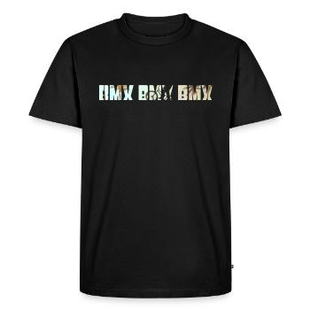 Le BMX - T-shirt Premium bio Homme - noir - Devant - Nico (187cm)