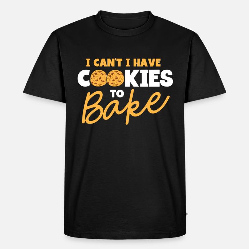 Bäckerei Backen Bäckerin Bäcker - Männer Premium Bio T-Shirt - Schwarz