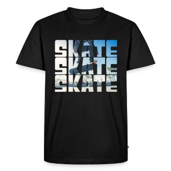 Skateboarding - T-shirt Premium bio Homme - noir - Devant - Nico (187cm)