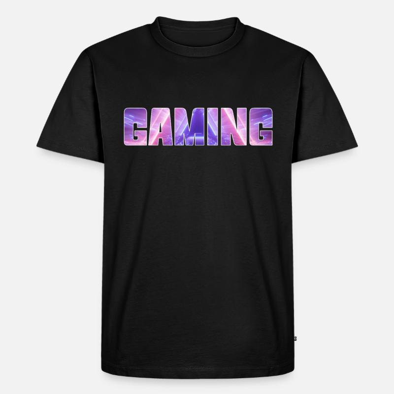 gaming - Männer Premium Bio T-Shirt - Schwarz