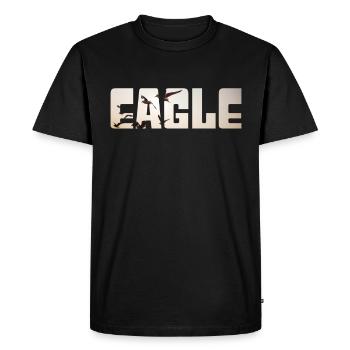 Aigle - T-shirt Premium bio Homme - noir - Devant - Nico (187cm)