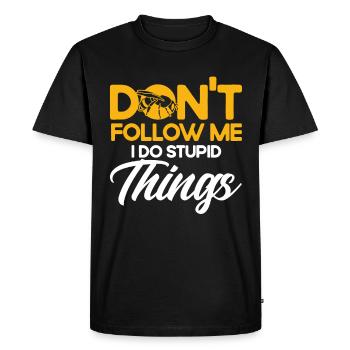 Apiculture Apiculteurs Abeilles Apiculteurs - T-shirt Premium bio Homme - noir - Devant - Nico (187cm)