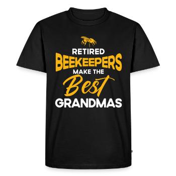 Apiculture Apiculteurs Abeilles Apiculteurs - T-shirt Premium bio Homme - noir - Devant - Nico (187cm)