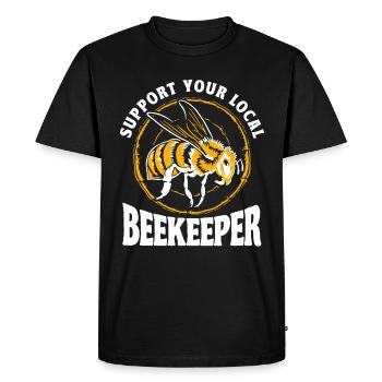 Beekeeping Beekeepers Bees Honey Beekeepers - Men's Premium Organic T-Shirt - black - Front - Nico (187cm)