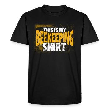 Apiculture Apiculteurs Abeilles Apiculteurs - T-shirt Premium bio Homme - noir - Devant - Nico (187cm)
